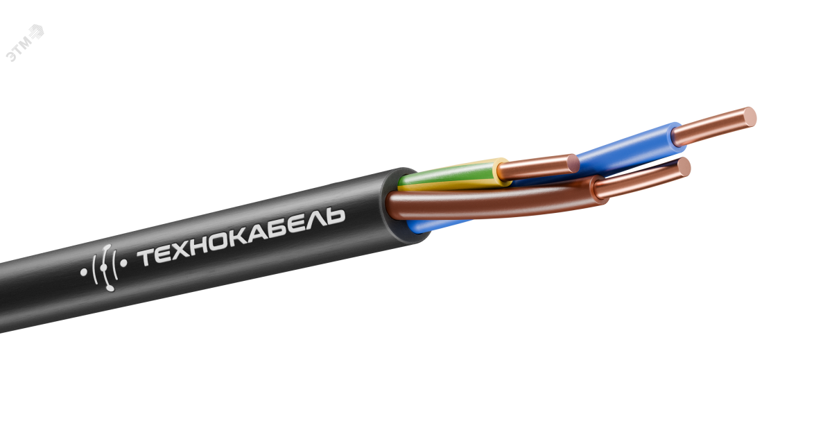 Купить Кабель ВВГнг(А)-LSLTx 3х6 ОК (N PE) 0.66кВ (м) 00-00148413 Технокабель оптом в Москве