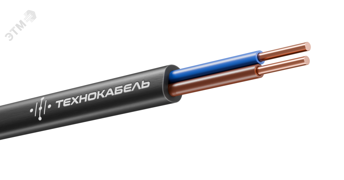 Купить Кабель ВВГ-Пнг(А)-LSLTx 2х1.5 ОК (N) 0.66кВ (уп.100м) 00-00148524 Технокабель оптом в Москве