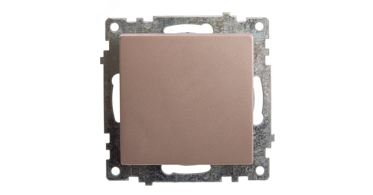 Купить Выключатель 1-клавишный (механизм) 250В, 10А, серия Катрин, шампань Stekker 39589 Feron оптом в Москве