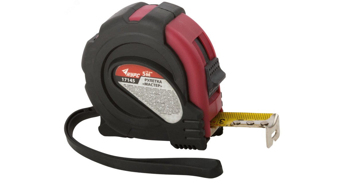 Купить Рулетка прорезиненный корпус ""Мастер"" 5 м x 19 мм 17145 FIT оптом в Москве
