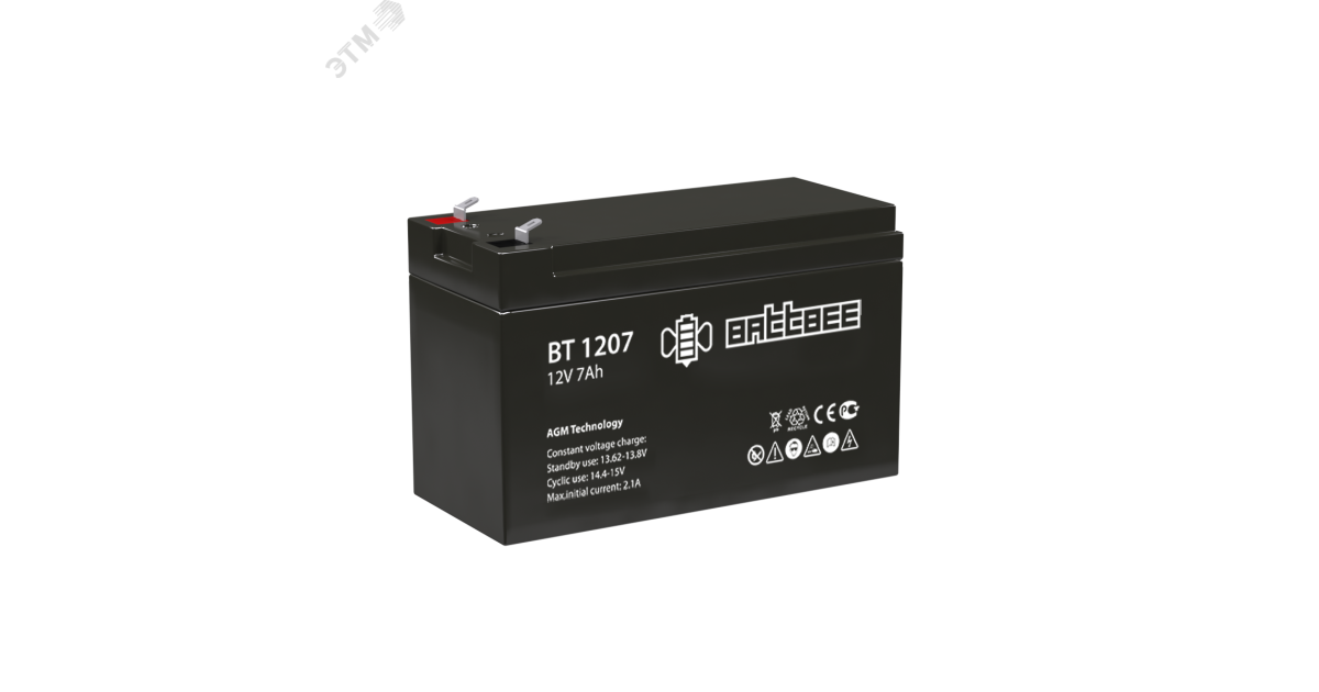 Купить Аккумулятор 12В 7Ач Battbee 4614060010008 Battbee оптом в Москве