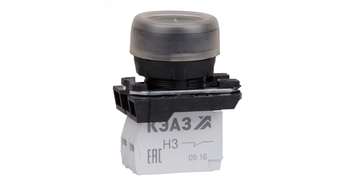 Купить Кнопка КМЕ4610м-черный-1но+0нз-цилиндр-IP65- 332055 КЭАЗ оптом в Москве