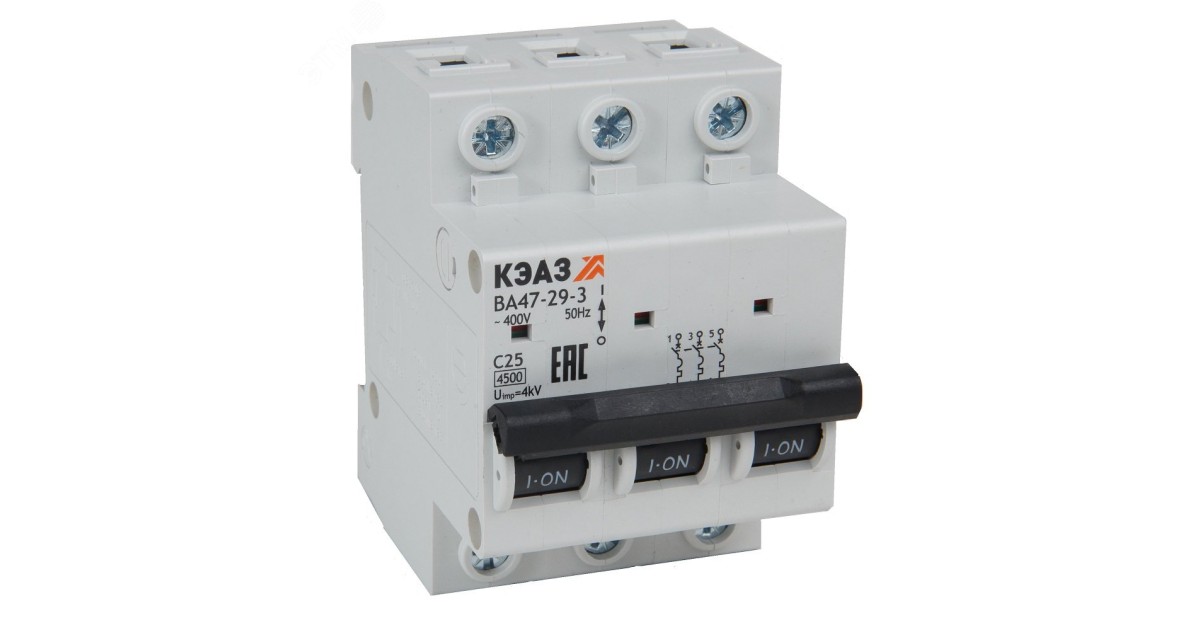 Купить Автоматический выключатель ВА47-29-3C10-УХЛ3 (4,5кА) 318285 КЭАЗ оптом в Москве