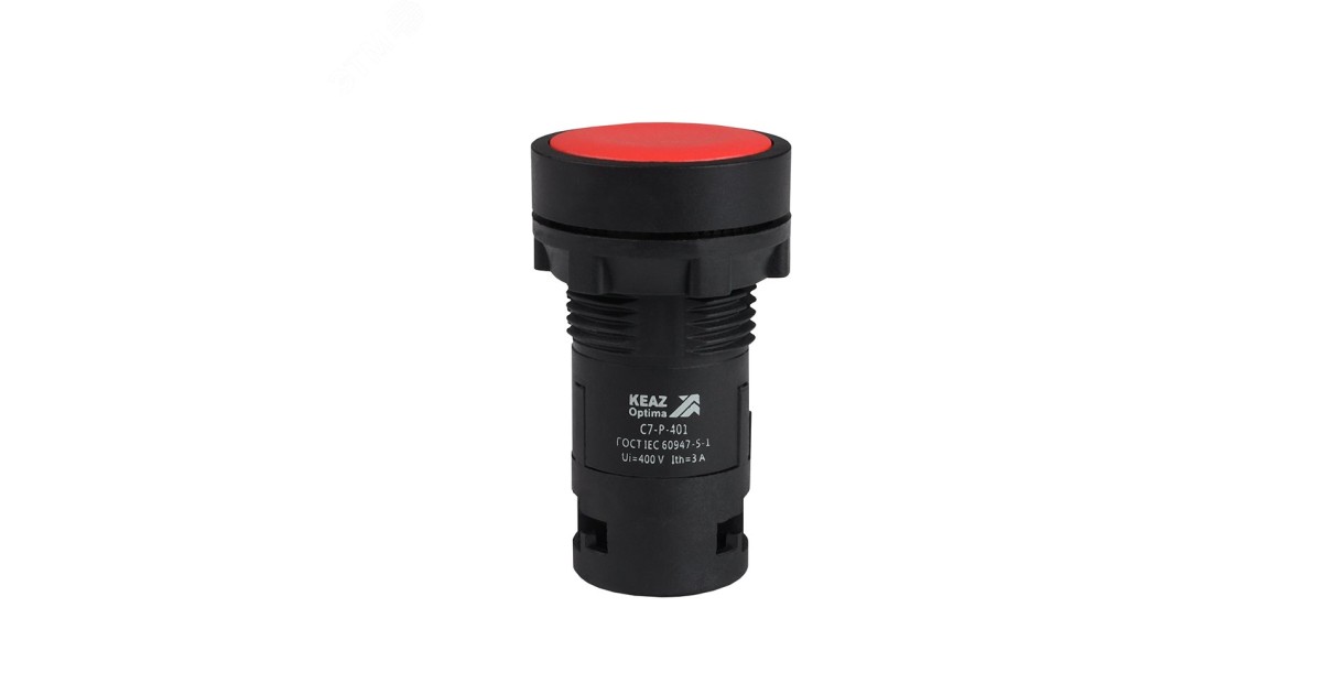 Купить Кнопка OptiSignal Compact D22 C7-P-401 красная 1НЗ XB7NA42 362027 КЭАЗ оптом в Москве