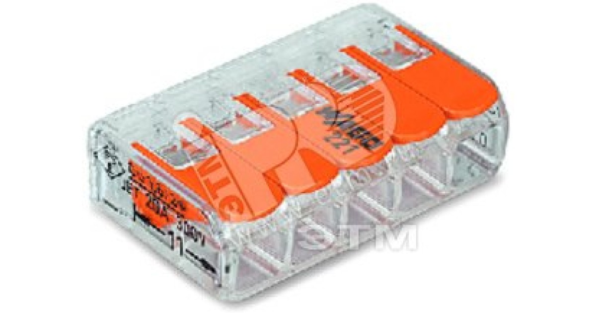 Купить Клемма универсальная компактная 5х(0.14-4.0) 221-415 WAGO оптом в Москве