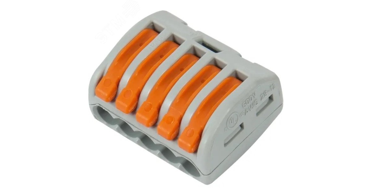 Купить Клемма 5x0.08-2.5мм 222-415 WAGO оптом в Москве