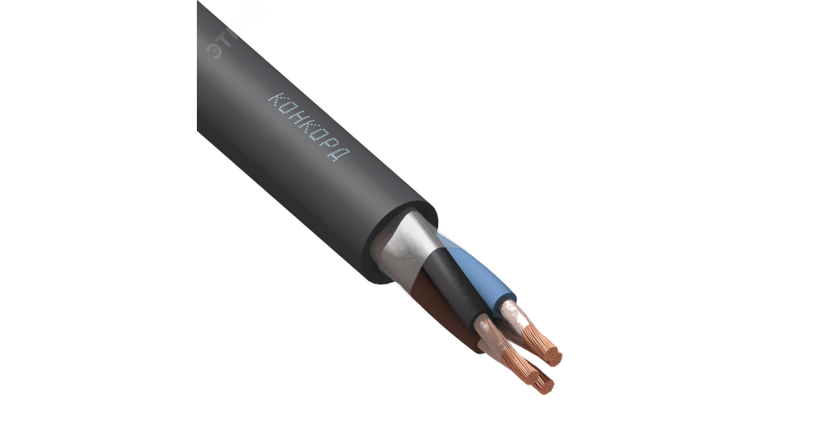 Купить Кабель КГ-ХЛ 4х1.5 (N) 220/380-3 (м) 94 Конкорд оптом в Москве