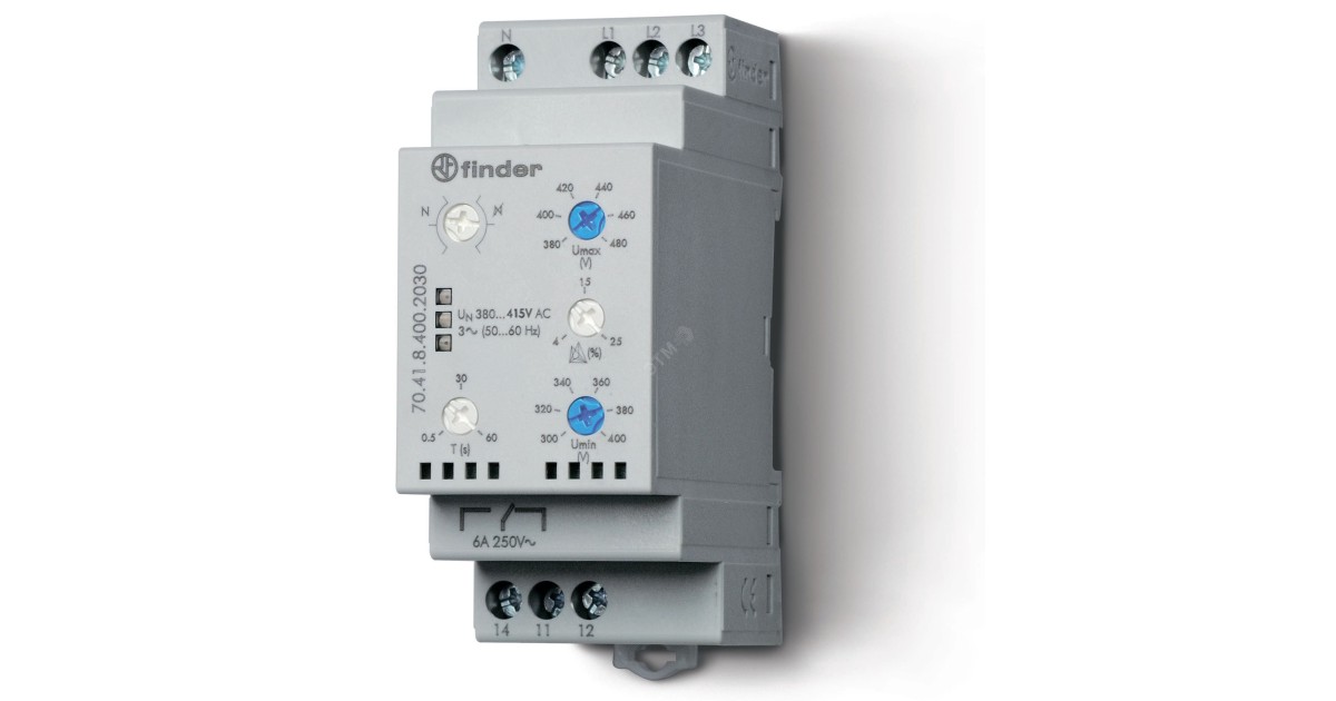 Купить Реле контроля фаз 704184002030 FINDER оптом в Москве