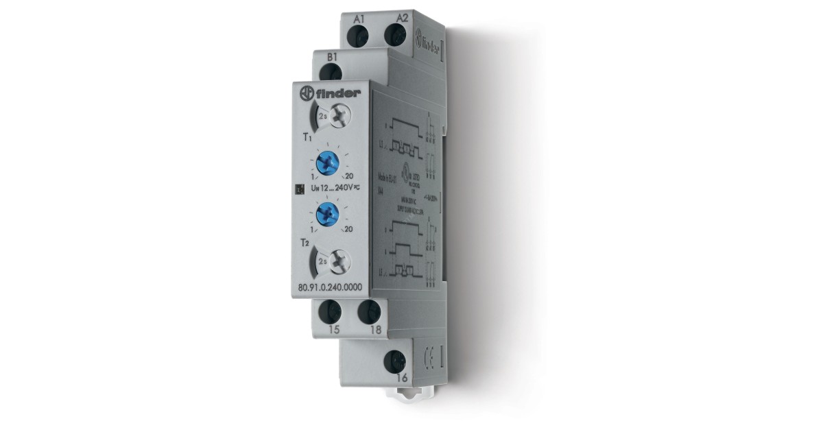 Купить Таймер модульный асимметр. повтор. цикла 809102400000 FINDER оптом в Москве
