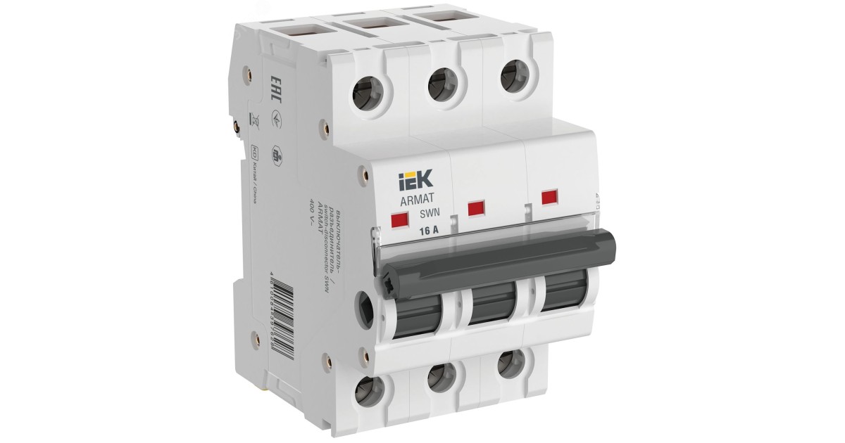 Купить ARMAT Выключатель-разъединитель SWN 3P 16А AR-SWN-3-016 IEK оптом в Москве