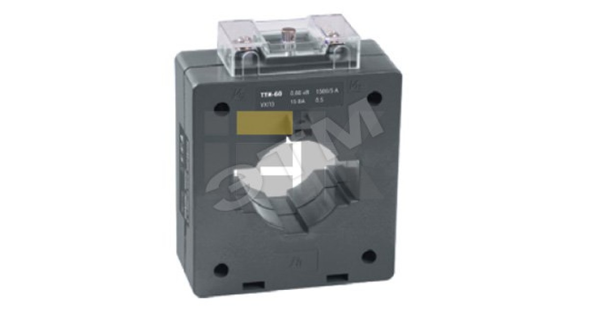 Купить Трансформатор тока ТТИ-60 1000/5А кл. точн. 0.5 10В.А ITT40-2-10-1000 IEK оптом в Москве