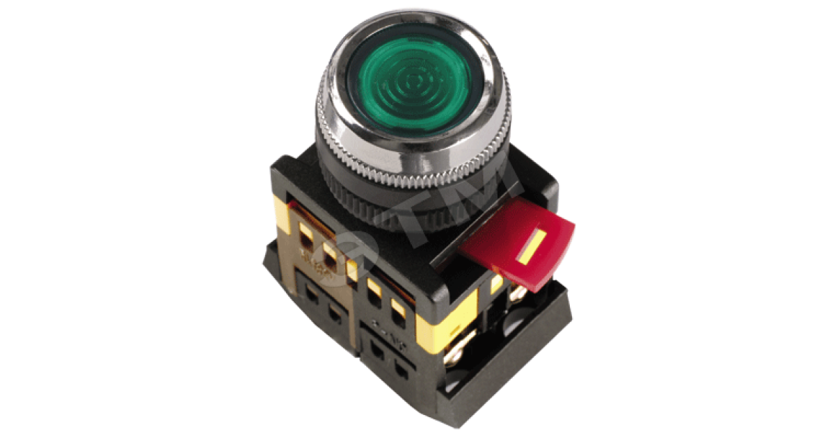 Купить Кнопка ABLFS-22 d22мм 1з+1р 240В неон син. BBT30-ABLFS-K07 IEK оптом в Москве