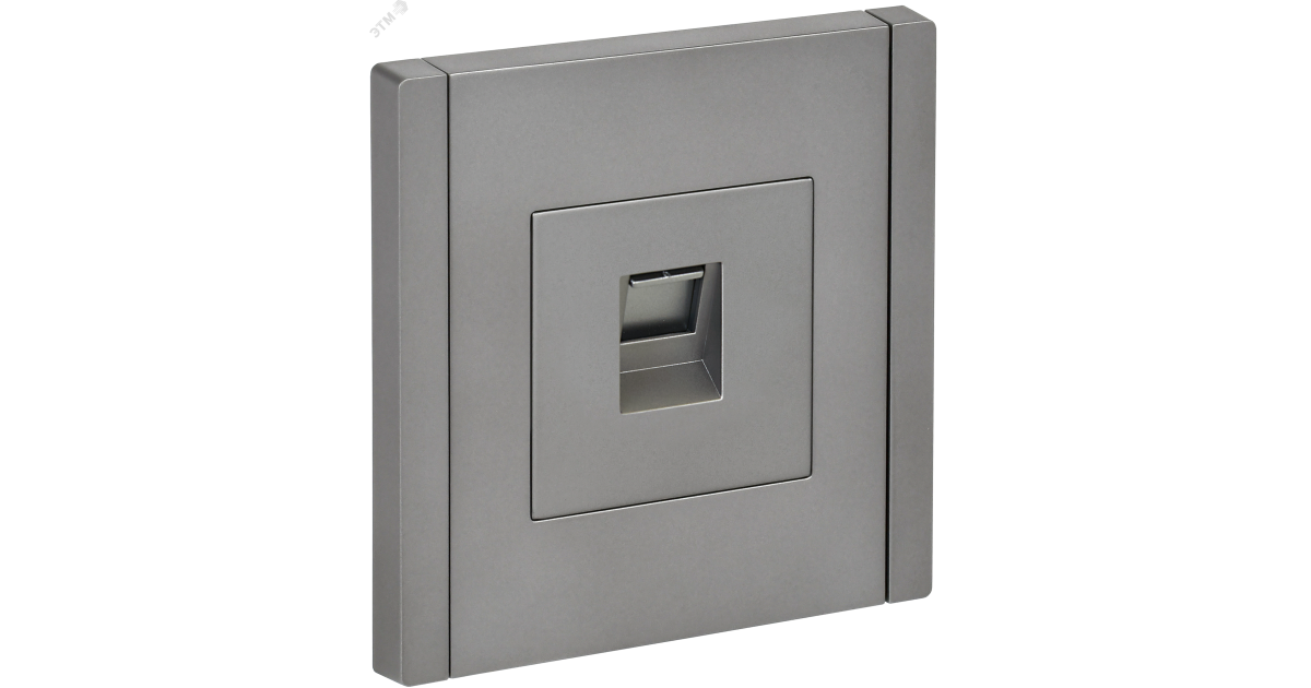 Купить FORTE&PIANO Розетка компьютерная RJ45 кат.5E FP532 сталь IEK FP-K10-1-K46 IEK оптом в Москве