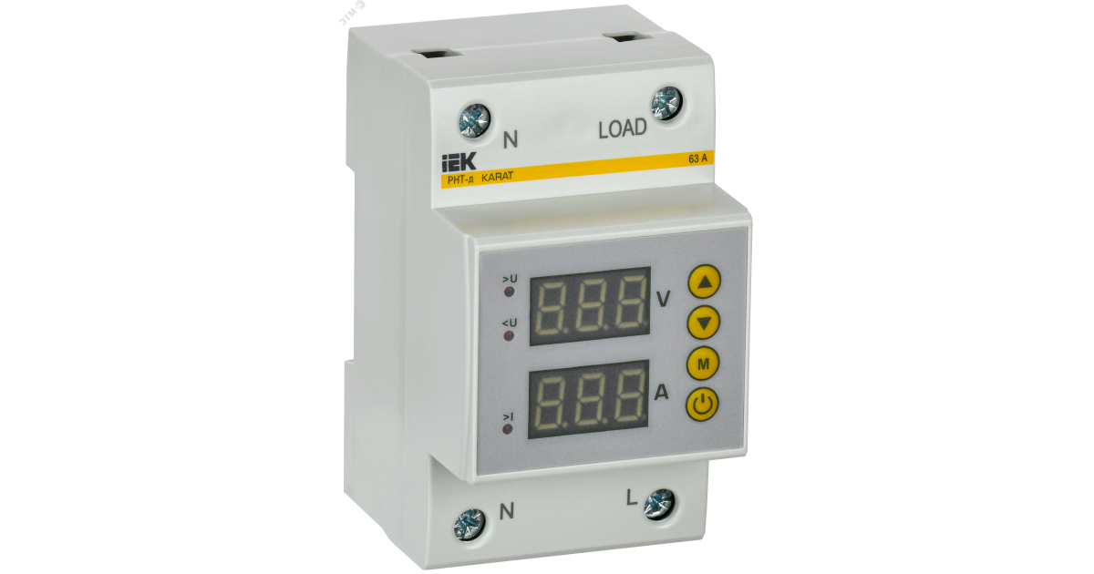 Купить Реле напряжения и тока РНТ-д однофазное 54мм 63А IVC31-1-63 IEK оптом в Москве