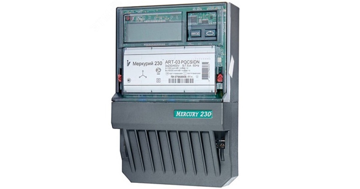 Купить Счетчик Меркурий 230 AM-03 3ф 5-7.5А класс точн. 0.5S 1 тариф. импульс. вых. на панель мех. ОУ 00000032429 Инкотекс оптом в Москве