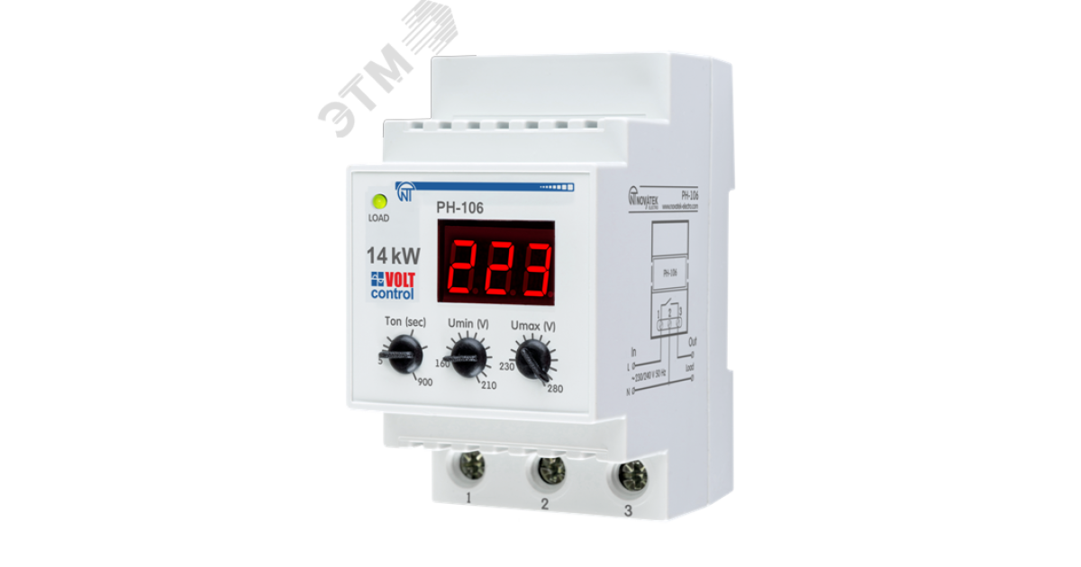 Купить Реле напряжения РН-106 1ф 3425600115 НовАтек-Электро оптом в Москве