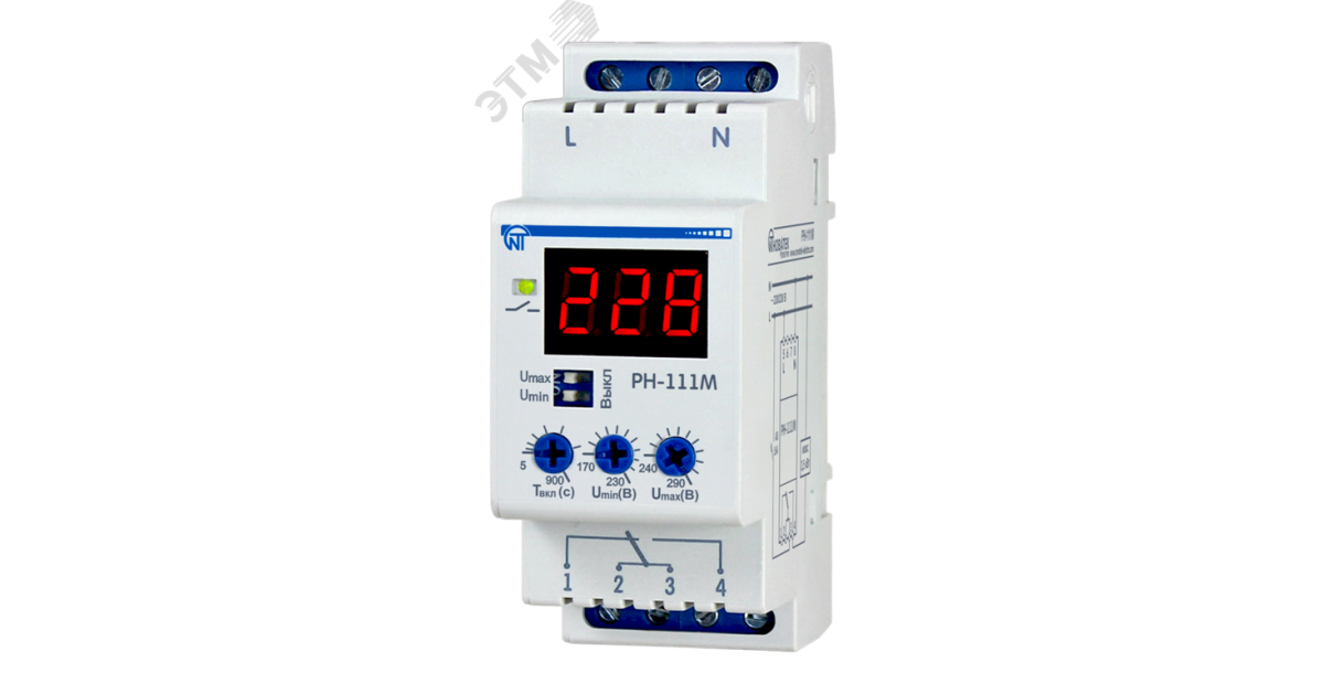 Купить Реле напряжения РН-111М 1ф 3425601111 НовАтек-Электро оптом в Москве