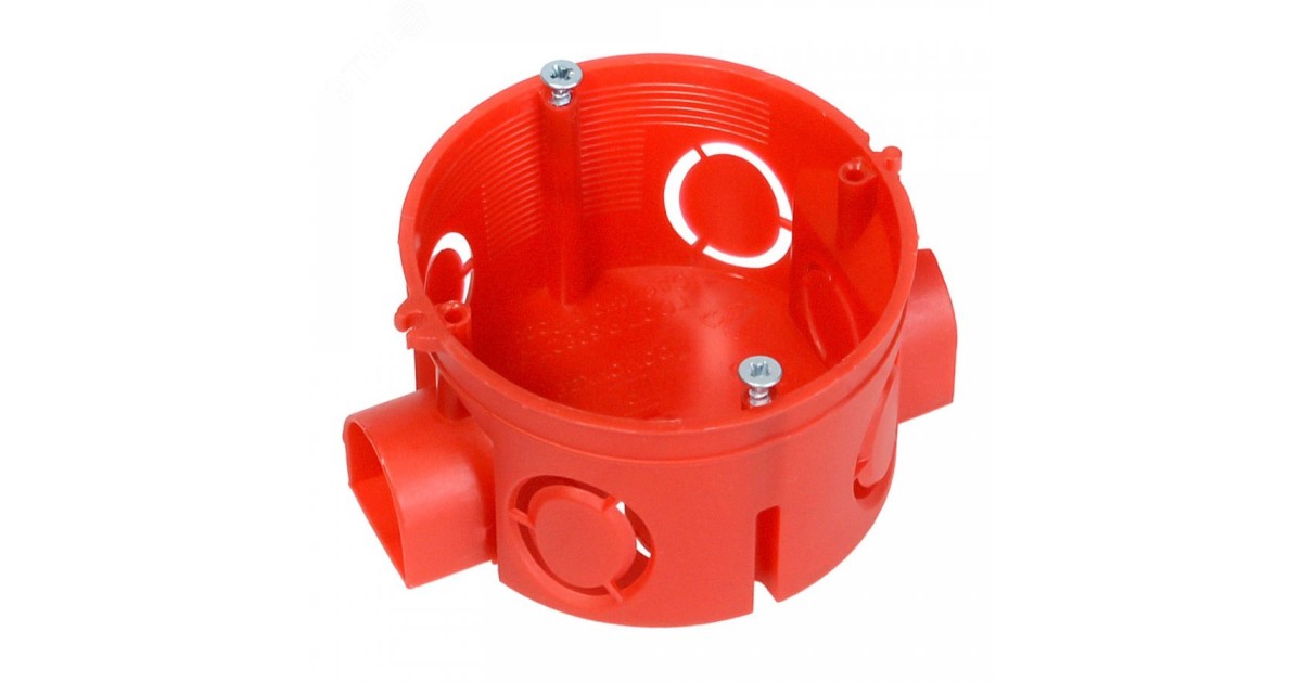 Купить Коробка установочная СП 80-0500С безгалогенная (HF) 68х42 с саморезами 80-0500С Промрукав оптом в Москве