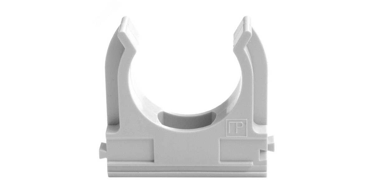 Купить Держатель 16 мм ПВХ серый для труб PR.0616 Промрукав оптом в Москве