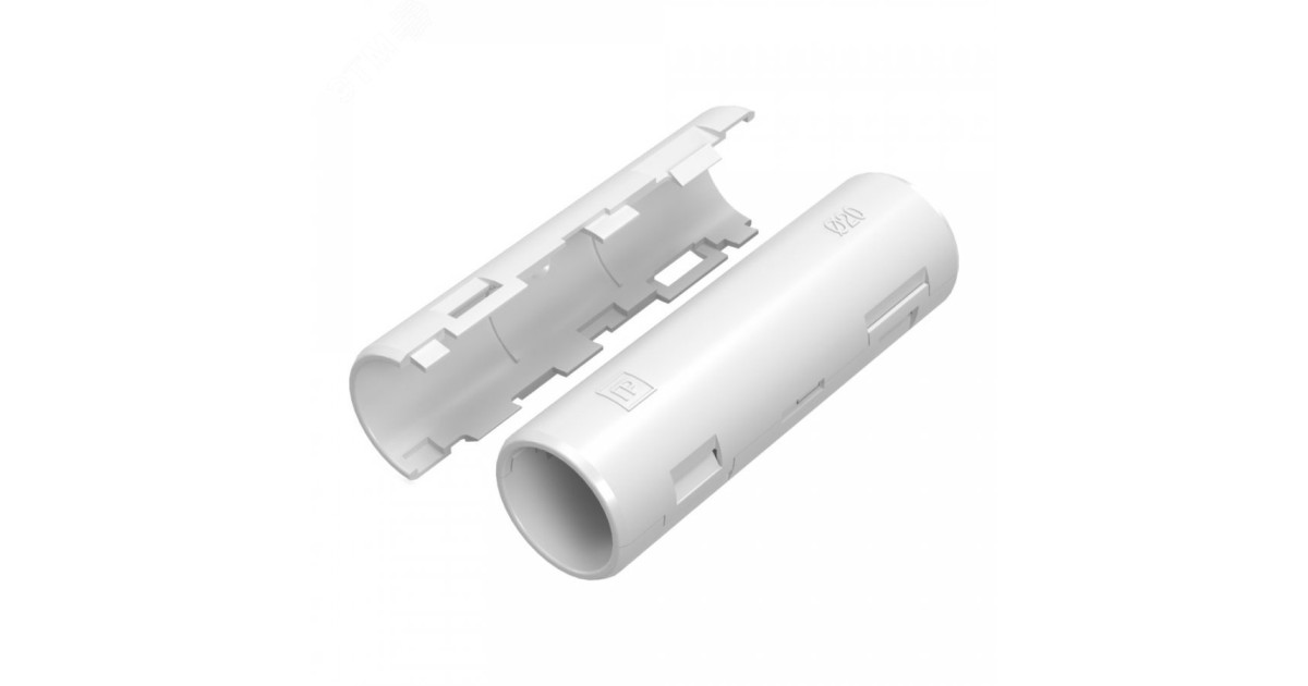 Купить Муфта разборная d20 мм белая (70шт/840шт уп/кор) PR13.0418 Промрукав оптом в Москве