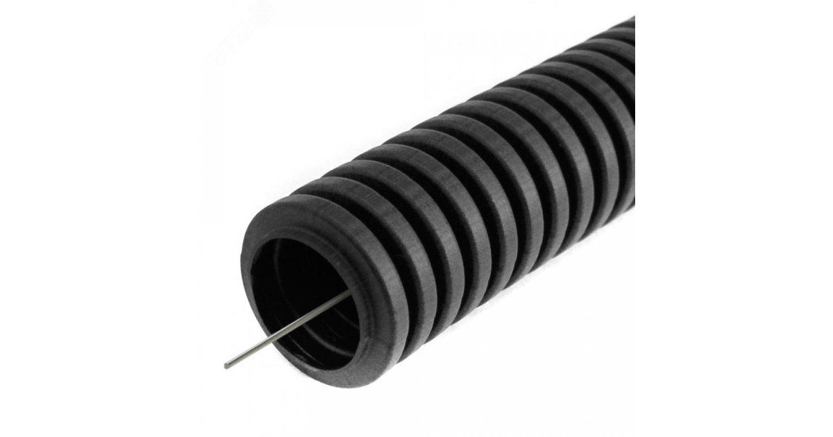 Купить Труба гофрированная ПВХ легкая черная с/з д20 (100 м/4800 м уп/пал) PR01.0055 Промрукав оптом в Москве