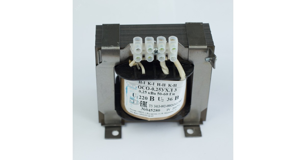 Купить Трансформатор напряжения понижающий ОСО-0.25-09 УХЛ 3 380/220 ОС0000002221 ФКУ Кострома оптом в Москве