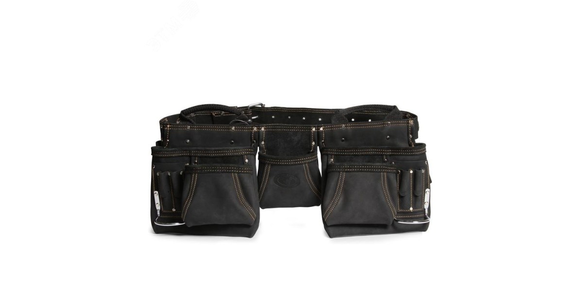 Купить Сумка-пояс монтажника кожаная СК-12 серия DEAD BULL 78427 КВТ оптом в Москве