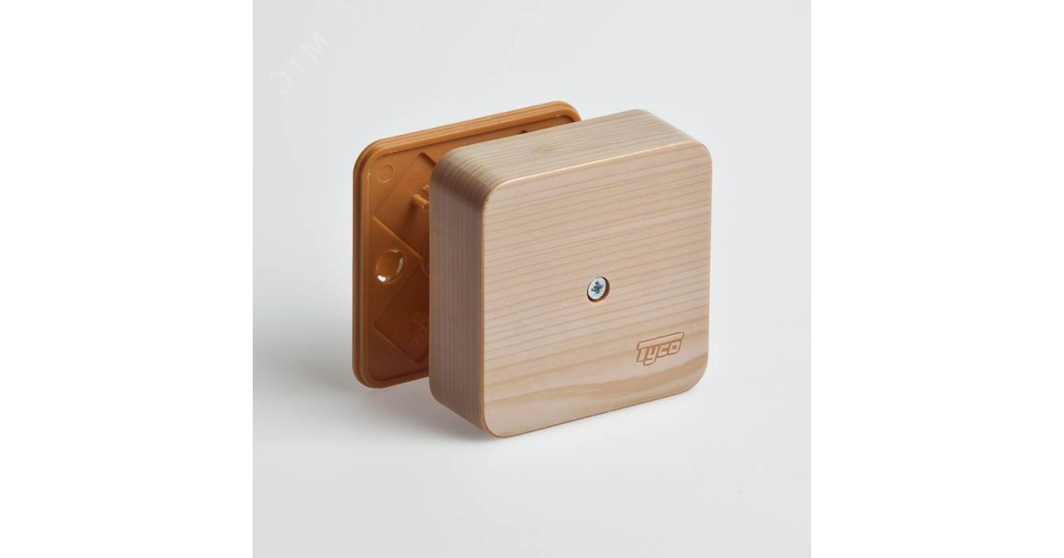 Купить Коробка универсальная для кабель-каналов 80х80х25 сосна (светл. основа) IP40 65005-27М Ruvinil оптом в Москве