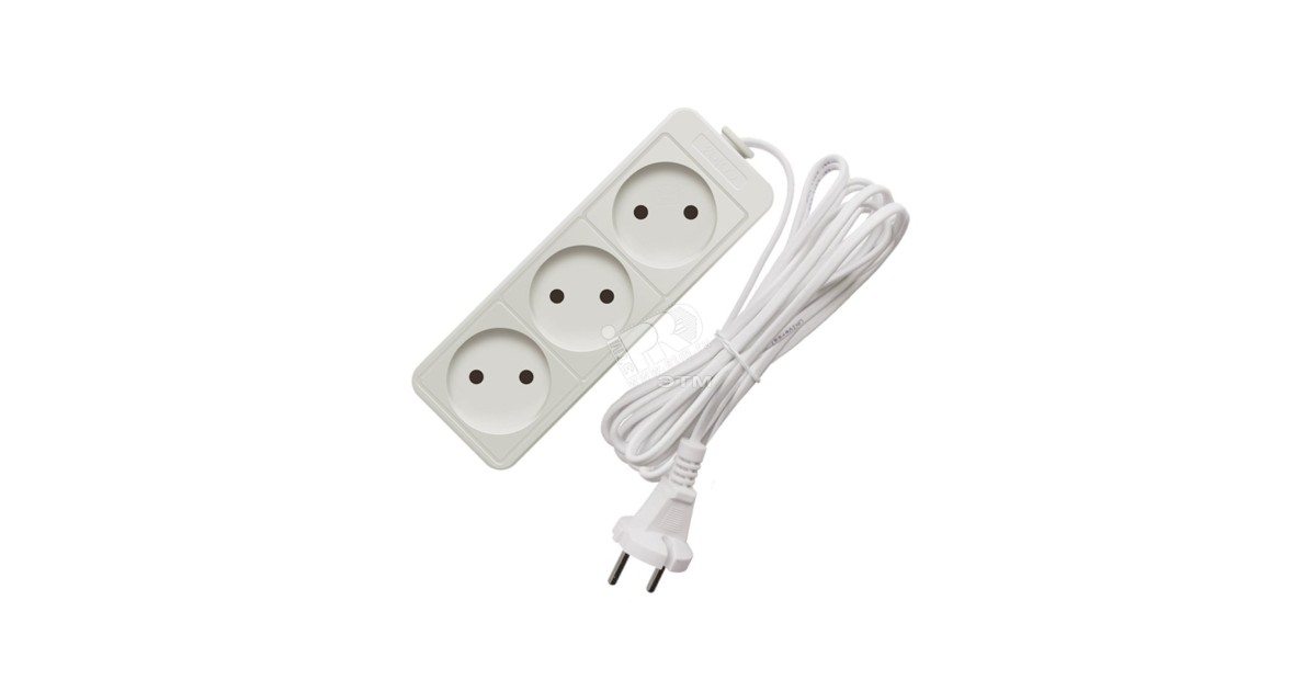 Купить Удлинитель бытовой ТМ Союз 1300 Вт 3 гнезда ШВВП 1,5м 481S-0301 УНИВЕРСАЛ оптом в Москве