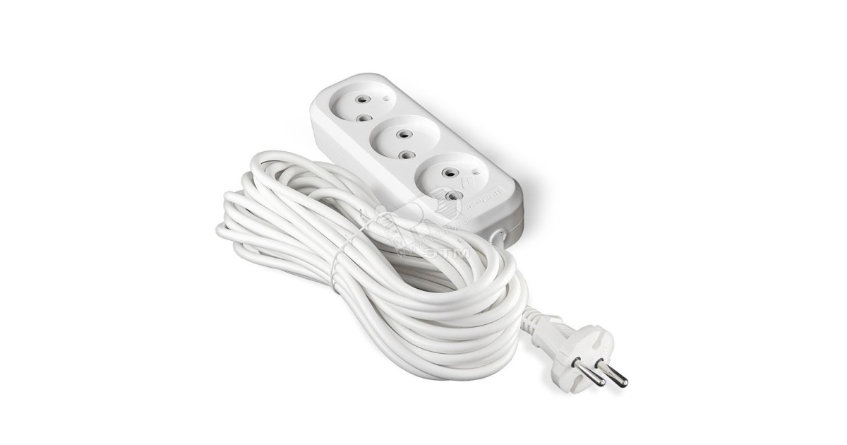 Купить Удлинитель 3х10м У6-639М ПВС 2х0.75 639М-10 УНИВЕРСАЛ оптом в Москве