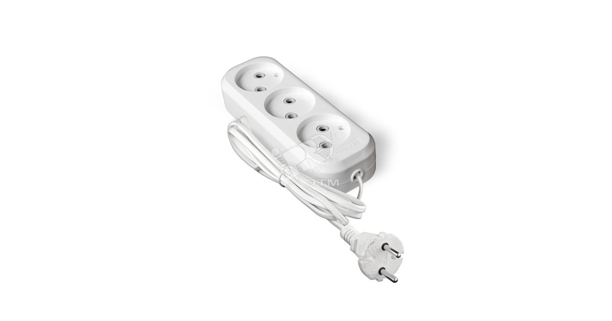 Купить Удлинитель бытовой У6-639 ШВВП 2-0.75 3 гнезда 2м 9631932 УНИВЕРСАЛ оптом в Москве