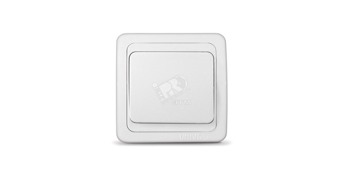Купить Валери Выключатель одноклавишный белый скрытый В0021 УНИВЕРСАЛ оптом в Москве