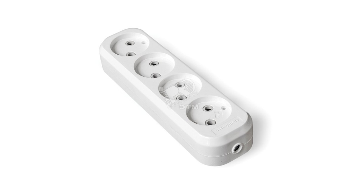 Купить Колодка удлинителя 4 поста без заземления E204 УНИВЕРСАЛ оптом в Москве