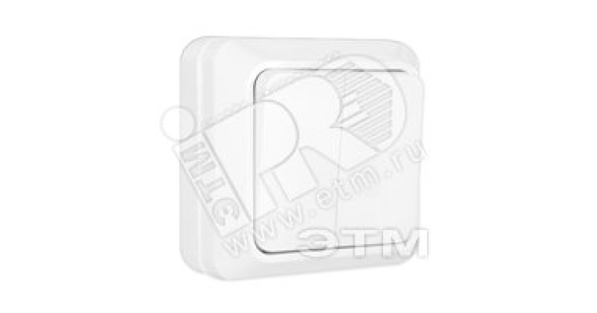 Купить Олимп Выключатель двухклавишный белый наружный О0023 УНИВЕРСАЛ оптом в Москве