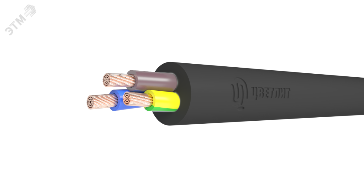 Купить Кабель КГ-ХЛ 3х4 (N PE) 220/380-3 (м) 00-00142688 Цветлит оптом в Москве