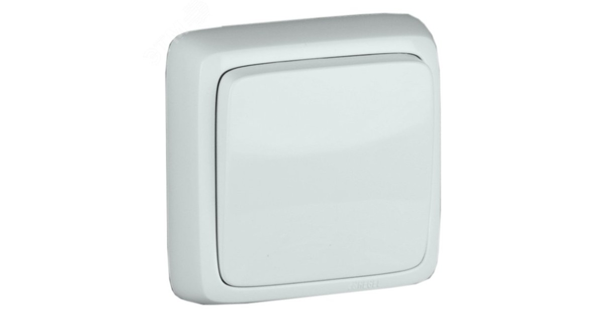 Купить Выключатель одноклавишный наружный с изоляционной пластиной белый 10А ВА10-113 HEGEL оптом в Москве