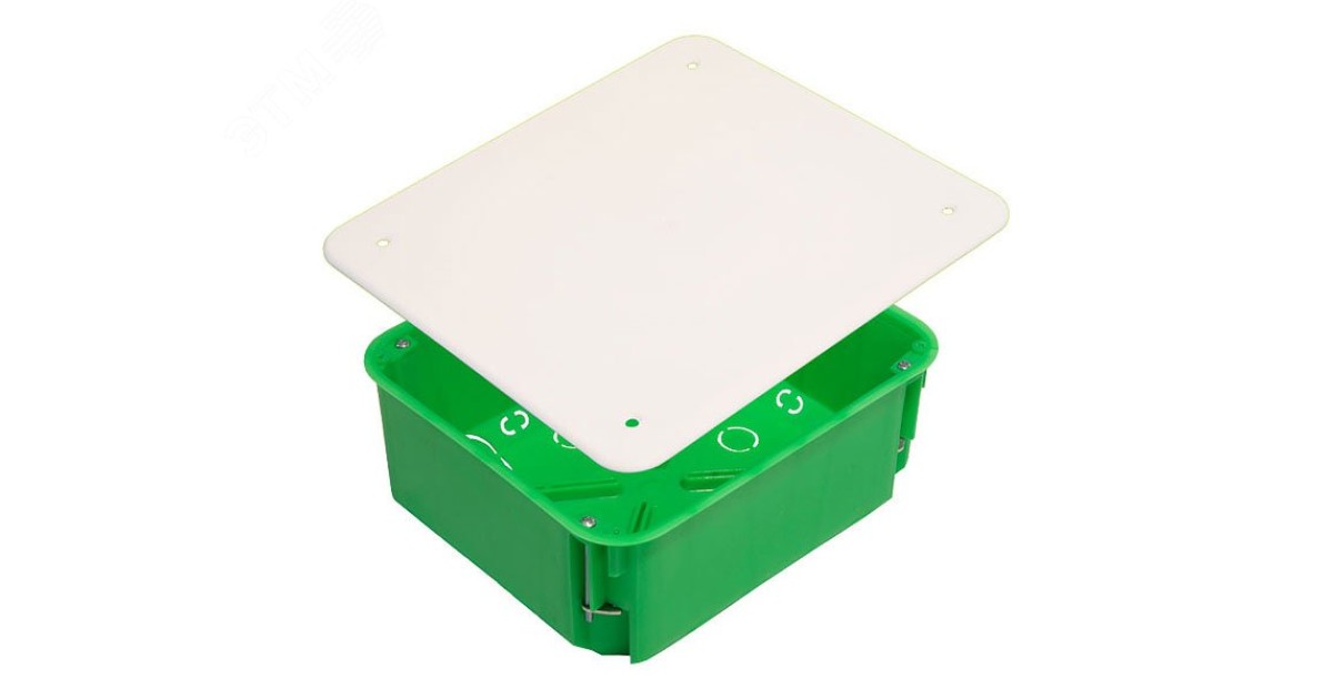 Купить Коробка распаячная СУ 140х160х70мм с крышкой гипсокартон мет.лапки 18 выводов IP30 КР1204-И HEGEL оптом в Москве