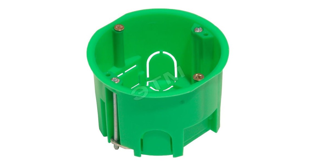 Купить Коробка установочная СП 68х45 для гипсокарт. с метал. лапками КУ1202 HEGEL оптом в Москве