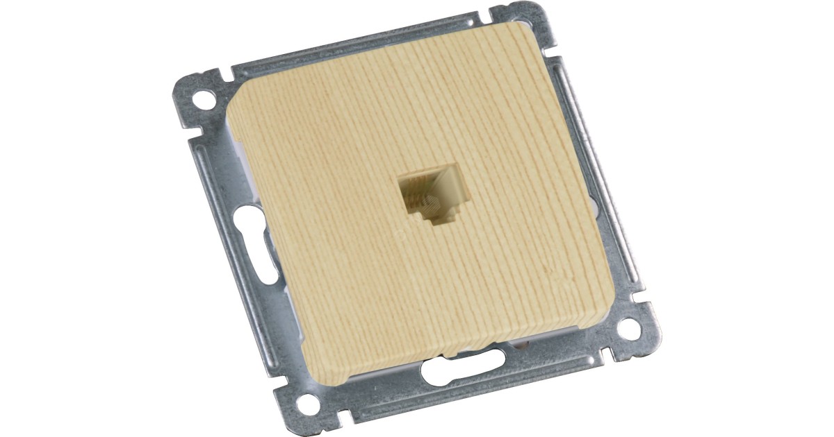 Купить MASTER Розетка компьютерная скрытой установки, в рамку, сосна РСК-400-02 HEGEL оптом в Москве