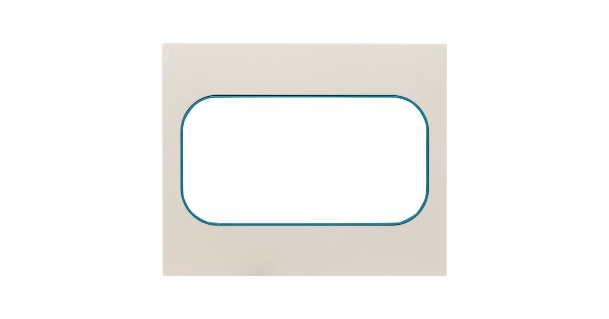 Купить Стокгольм Рамка для розетки 2-местная белая с линией цвета синий PROxima EYM-G-302-30 EKF оптом в Москве