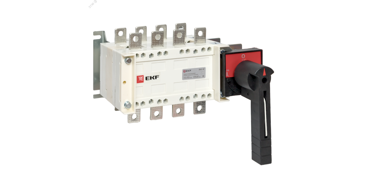 Купить Рубильник-переключатель 250A 4P c рукояткой управления для прямой установки PowerSwitch pscs-250-4 EKF оптом в Москве