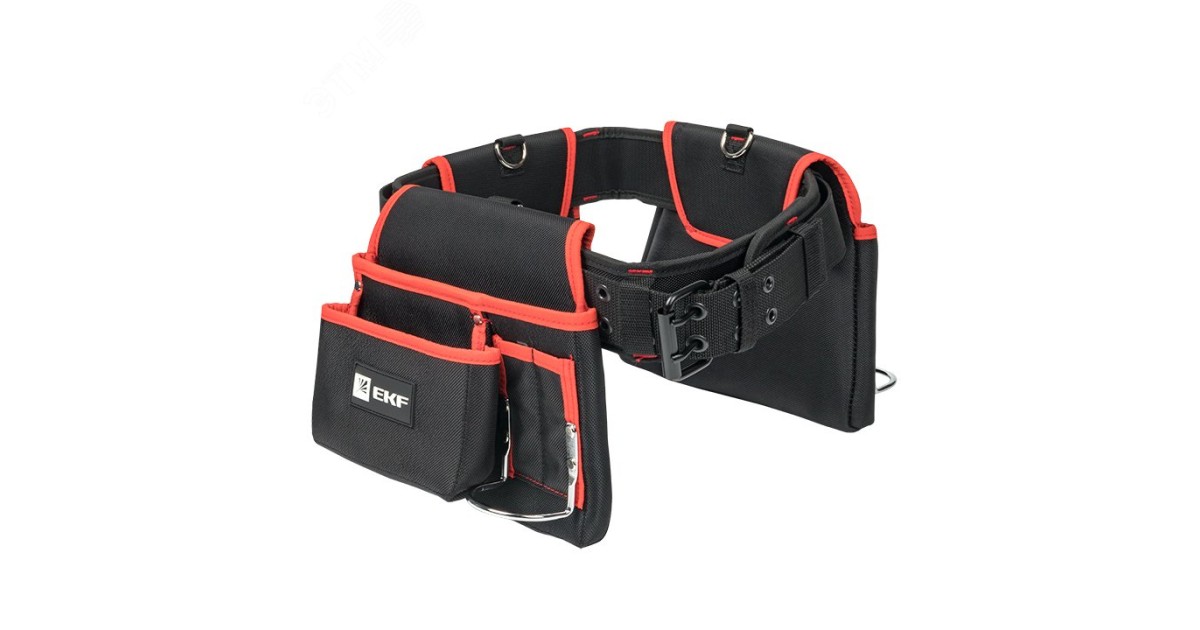Купить Сумка-пояс двухсекционная усиленная с двухшпеньковым ремнем С-12 Master c-12 EKF оптом в Москве