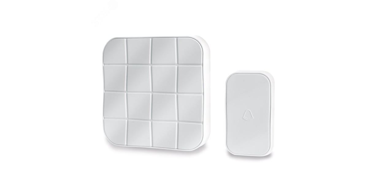 Купить Звонок электрический дверной, (10 мелодий), белый, 41434 Feron оптом в Москве