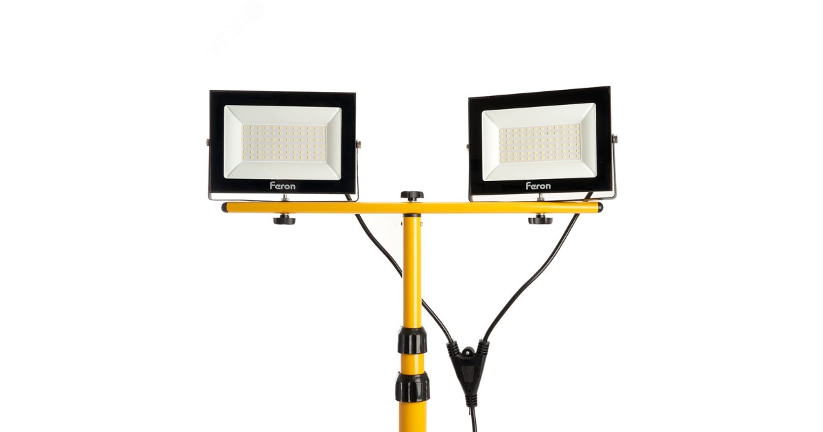 Купить Прожекторы светодиодные ДО-2х70 на штативе 6400К 12600Лм IP65 41544 Feron оптом в Москве