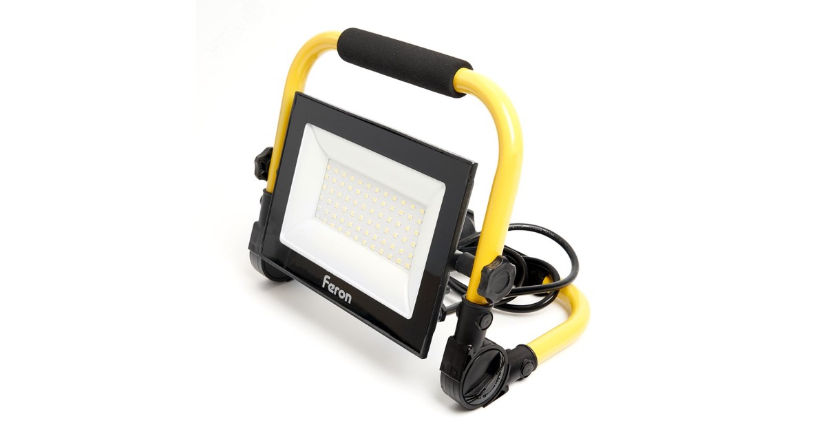 Купить Прожектор светодиодный ДО-70w переносной 6400К 6300Лм IP65 41545 Feron оптом в Москве