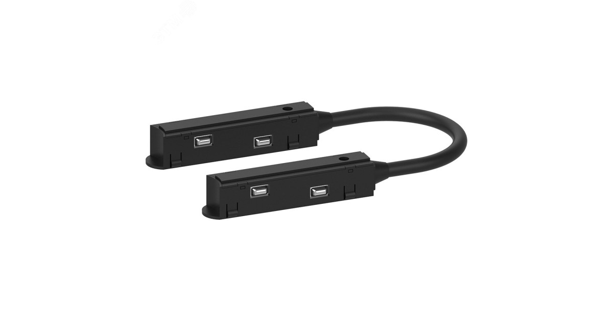 Купить Соединитель-коннектор гибкий черный для низковольтного шинопровода 41971 Feron оптом в Москве