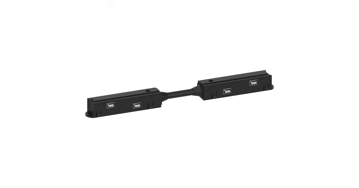 Купить Соединитель-коннектор прямой черный для низковольтного шинопровода 41973 Feron оптом в Москве