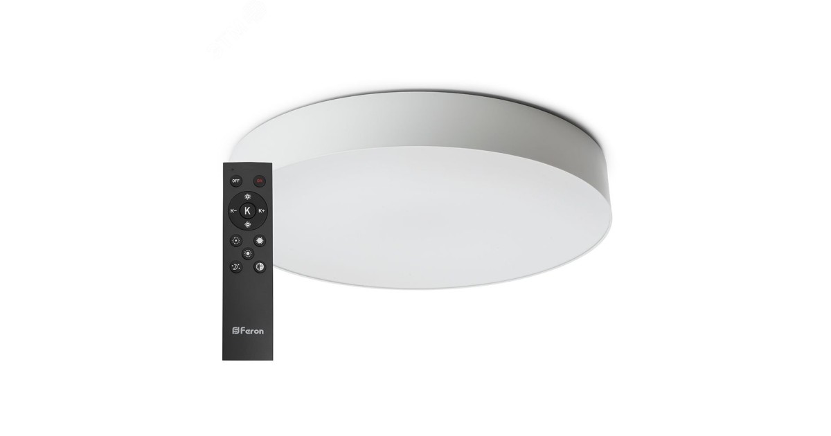 Купить Светильник светодиодный ДБО-80w 3000-6500К max 4800Лм управляемый белый 48070 Feron оптом в Москве