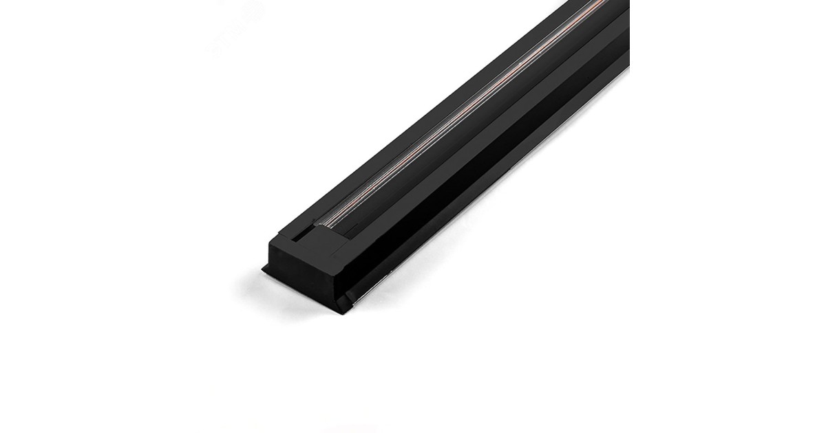 Купить Шинопровод для трековых светильников 1м черный (в наборе токовод заглушка крепление) 10340 Feron оптом в Москве