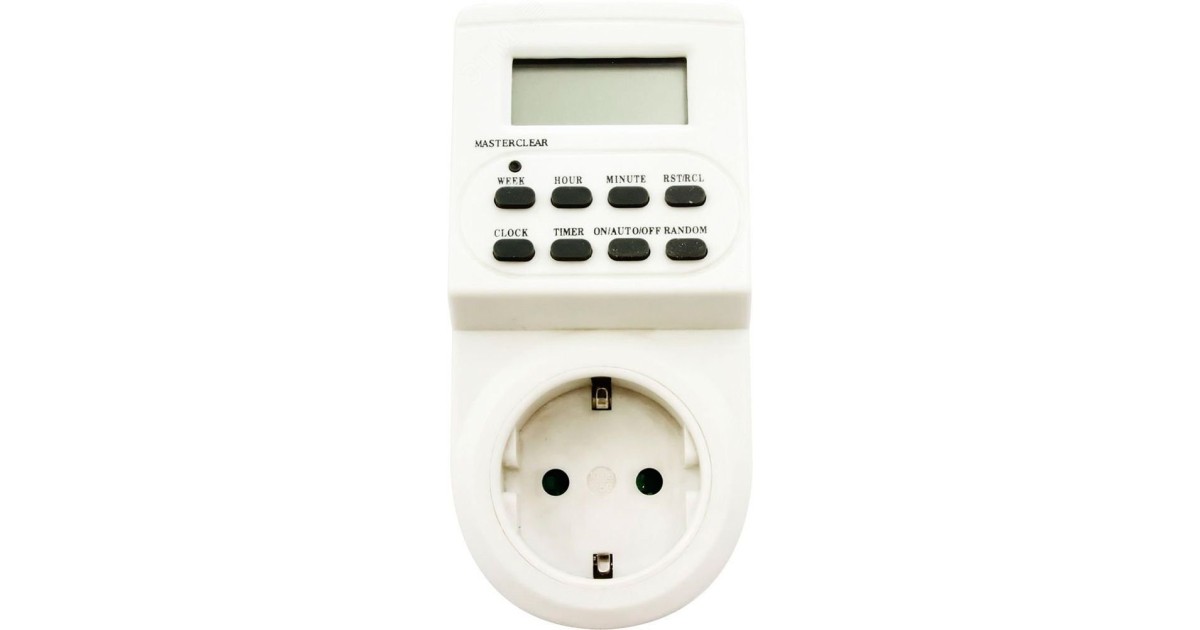 Купить Розетка с таймером (недельная) электронная IP20 16А 3500W 23205 Feron оптом в Москве